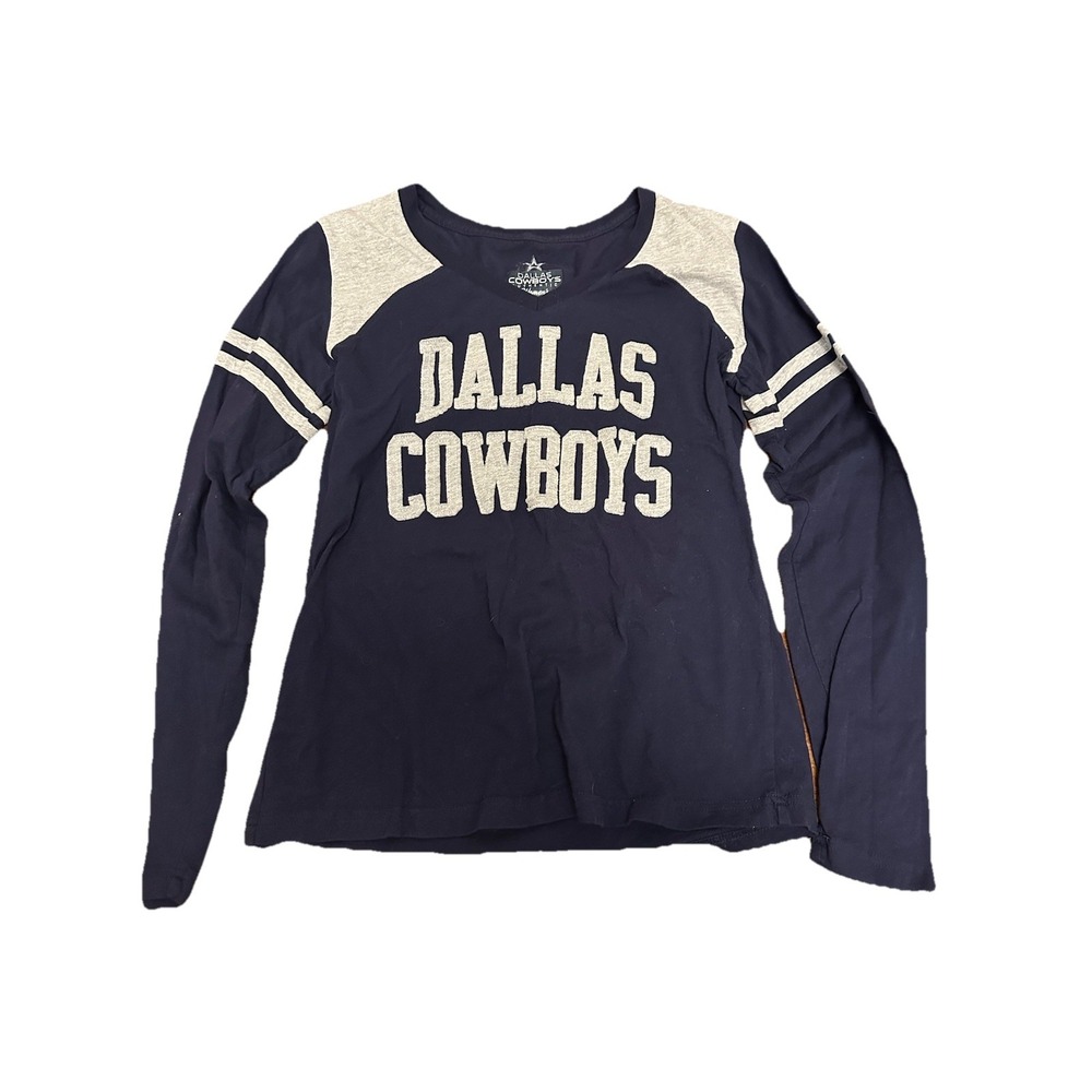 Dallas Cowboys Authentic Women's Embroidered Long Sleeve Shirt Size Large